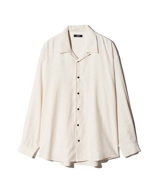 glamb(グラム)の「Grace Open Collar Shirt / グレースオープンカラーシャツ(シャツ/ブラウス・メンズ・ブラック/ブルー/ホワイト・S/M/L)」の4枚目の写真