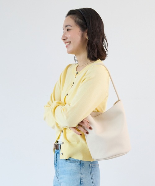Futier land(フューティアランド)の「【UVカット・接触冷感】冷房対策もできて、オフィスでも使える。クルーネックカーディガン(カーディガン/ボレロ・レディース・ブラック/グレー/パープル/ライトイエロー/ホワイト・FREE)」の18枚目の写真