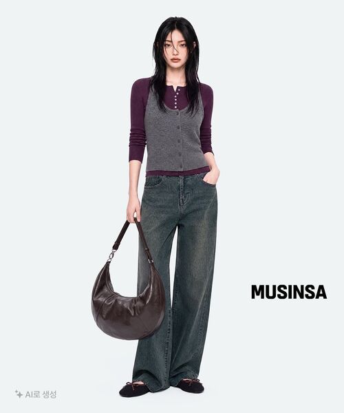 MUSINSA STANDARD WOMAN（ムシンサスタンダードウーマン）の「ウィメンズホルターニットベスト[ミディアムグレー]（ベスト・レディース・その他・SMALL/X-SMALL/LARGE/MEDIUM）」の8枚目の写真