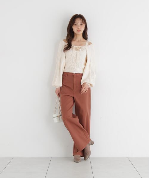 PROPORTION BODY DRESSING(プロポーションボディドレッシング)の「<E>ケーブルニットset up / 1216275900(アンサンブル・レディース・グレー系その他/ホワイト系その他・FREE)」の17枚目の写真