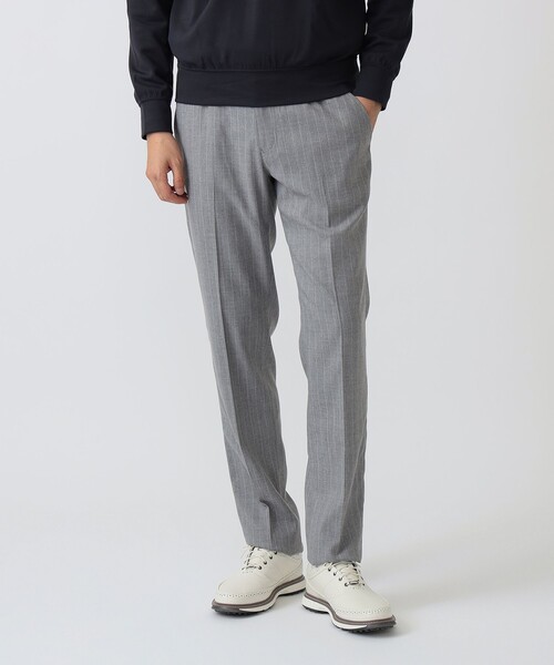 BEAMS GOLF(ビームスゴルフ)の「PURPLE LABEL / ストレッチ サキソニー ストライプ パンツ(その他パンツ・メンズ・グレー・46/48/50)」の1枚目の写真