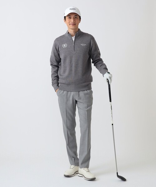 BEAMS GOLF(ビームスゴルフ)の「PURPLE LABEL / ストレッチ サキソニー ストライプ パンツ(その他パンツ・メンズ・グレー・46/48/50)」の2枚目の写真