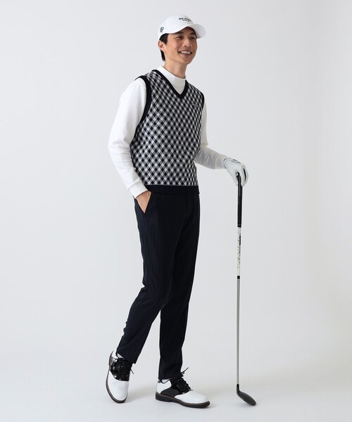 BEAMS GOLF(ビームスゴルフ)の「PURPLE LABEL / ストレッチ サキソニー ストライプ パンツ(その他パンツ・メンズ・グレー・46/48/50)」の9枚目の写真