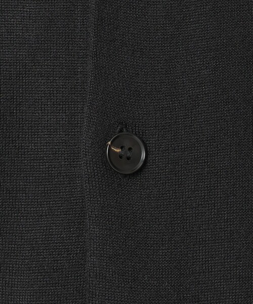 BEAUTY&YOUTH UNITED ARROWS（ビューティーアンドユースユナイテッドアローズ）の「【WEB限定 WARDROBE SMART】マシーンウォッシャブル ウールミックス ポロカラーニット ジャケット（カーディガン/ボレロ・メンズ・ブラック/ダークグレー・XL/L/M/S）」の18枚目の写真
