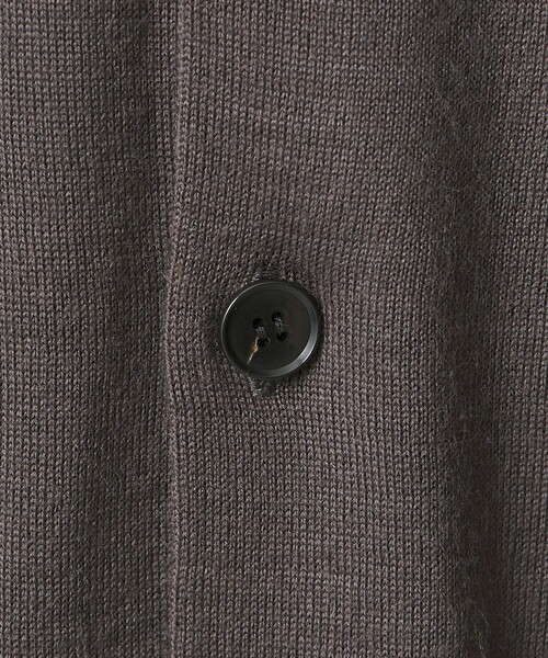 BEAUTY&YOUTH UNITED ARROWS（ビューティーアンドユースユナイテッドアローズ）の「【WEB限定 WARDROBE SMART】マシーンウォッシャブル ウールミックス ポロカラーニット ジャケット（カーディガン/ボレロ・メンズ・ブラック/ダークグレー・XL/L/M/S）」の19枚目の写真