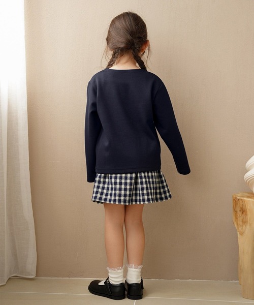 le reve vaniller(ル レーヴ ヴァニレ)の「vaniller kids 長袖 Tシャツ le reve vaniller(Tシャツ/カットソー・レディース・ホワイト×ブラック/ピンク/ネイビー・L(110-120cm)/M(90-100cm))」の5枚目の写真