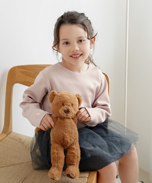 le reve vaniller(ル レーヴ ヴァニレ)の「vaniller kids 長袖 Tシャツ le reve vaniller(Tシャツ/カットソー・レディース・ホワイト×ブラック/ピンク/ネイビー・L(110-120cm)/M(90-100cm))」の8枚目の写真