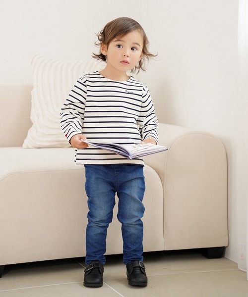le reve vaniller(ル レーヴ ヴァニレ)の「vaniller kids 長袖 Tシャツ le reve vaniller(Tシャツ/カットソー・レディース・ホワイト×ブラック/ピンク/ネイビー・L(110-120cm)/M(90-100cm))」の10枚目の写真