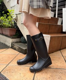 w closet | ベルト付きレインロングブーツ(その他シューズ)