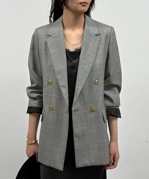 LOUNGEDRESS(ラウンジドレス)の「テーラードジャケット 秋服(テーラードジャケット・レディース・ネイビー/ベージュ/ブラック・FREE)」の2枚目の写真