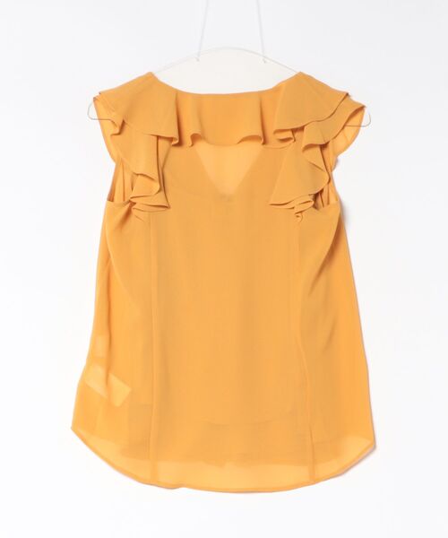 MICHAEL KORS(マイケルコース)の「ラッフル ジョーゼット ブラウス(シャツ/ブラウス・レディース・イエロー系・S/XS/M)」の2枚目の写真
