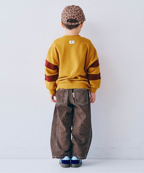 p.premier(ピードットプルミエ)の「ロゴ刺繍袖切替トレーナー(スウェット・キッズ・グレー/イエロー/エンジ/ネイビー・140/80/90/100/110/120/130)」の22枚目の写真