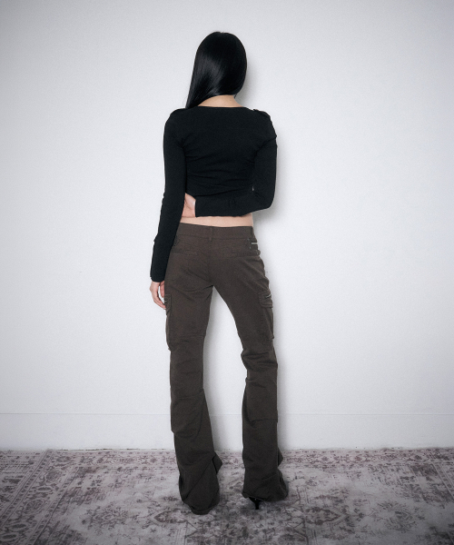 SCHISM INDUCING(スキズムインデューシング)の「POCKET BUTTONED HENLEY TOP BLACK(Tシャツ/カットソー・レディース・その他・FREE)」の12枚目の写真