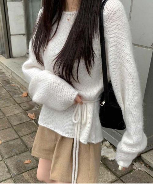 VENCEEXCHANGE(ヴァンスエクスチェンジ)の「モヘア風ニットプルオーバー(ニット/セーター・レディース・ホワイト/ピンク・FREE)」の20枚目の写真