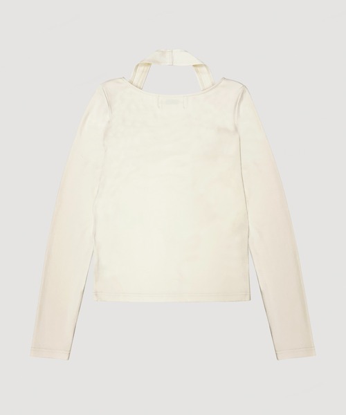 VIAVANDA（ヴィアヴァンダ）の「2WAY DRAPE LONG SLEEVE（その他トップス・レディース・チャコール/アイボリー・FREE）」の20枚目の写真