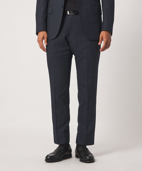 A DAY IN THE LIFE UNITED ARROWS(アデイインザライフユナイテッドアローズ)の「メランジ ホップサック ノープリーツ スラックス-セットアップ対応・ウォッシャブル-<A DAY IN THE LIFE>(スラックス・メンズ・ネイビー/ダークグレー・M/XL/S/L)」の3枚目の写真