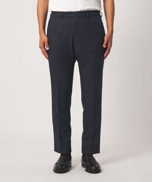 A DAY IN THE LIFE UNITED ARROWS(アデイインザライフユナイテッドアローズ)の「メランジ ホップサック ノープリーツ スラックス-セットアップ対応・ウォッシャブル-<A DAY IN THE LIFE>(スラックス・メンズ・ネイビー/ダークグレー・M/XL/S/L)」の6枚目の写真