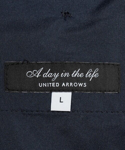 A DAY IN THE LIFE UNITED ARROWS(アデイインザライフユナイテッドアローズ)の「メランジ ホップサック ノープリーツ スラックス-セットアップ対応・ウォッシャブル-<A DAY IN THE LIFE>(スラックス・メンズ・ネイビー/ダークグレー・M/XL/S/L)」の21枚目の写真