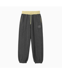 Waist Point Warm Fleece Jogger Pants_Charcoal