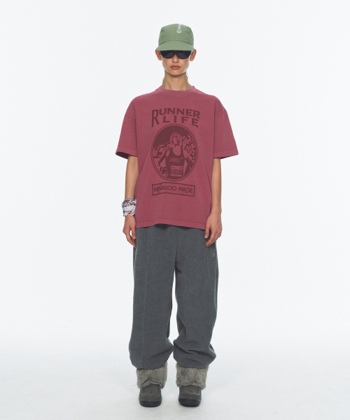 MENASOO(ミナス)の「Waist Point Warm Fleece Jogger Pants_Charcoal(スウェットパンツ・レディース・チャコール・1/2)」の5枚目の写真