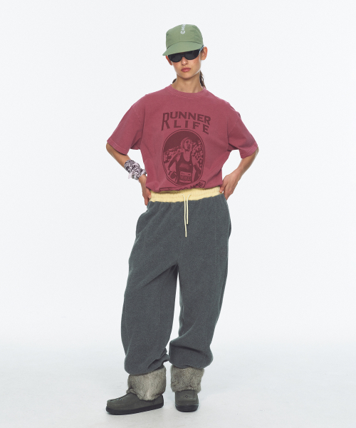 MENASOO(ミナス)の「Waist Point Warm Fleece Jogger Pants_Charcoal(スウェットパンツ・レディース・チャコール・1/2)」の22枚目の写真