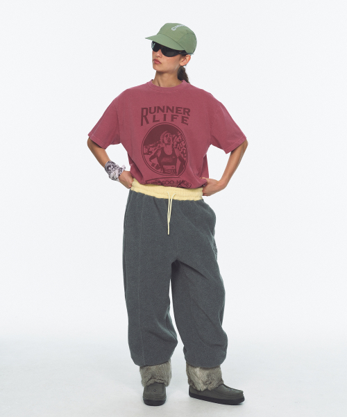 MENASOO(ミナス)の「Waist Point Warm Fleece Jogger Pants_Charcoal(スウェットパンツ・レディース・チャコール・1/2)」の20枚目の写真