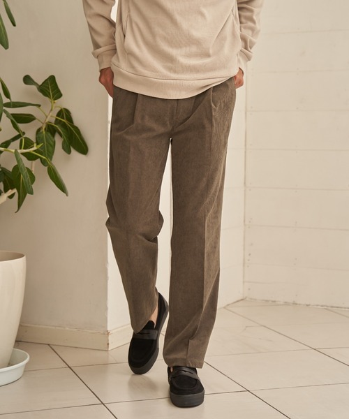 ikka(イッカ)の「ストレッチコールリラックスパンツ(その他パンツ・メンズ・ブラック/グレイッシュベージュ/ブラウン・XL/M/L)」の2枚目の写真