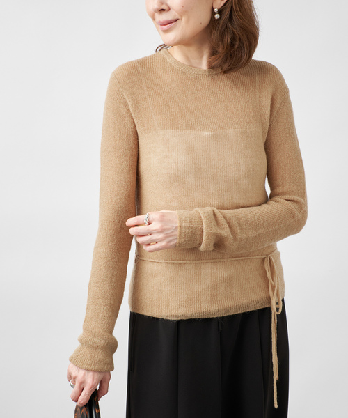 VERMEIL par iena(ヴェルメイユパーイエナ)の「EHRECO エレコ Top(ニット/セーター・レディース・ライトグレー/ベージュ系その他・FREE)」の14枚目の写真