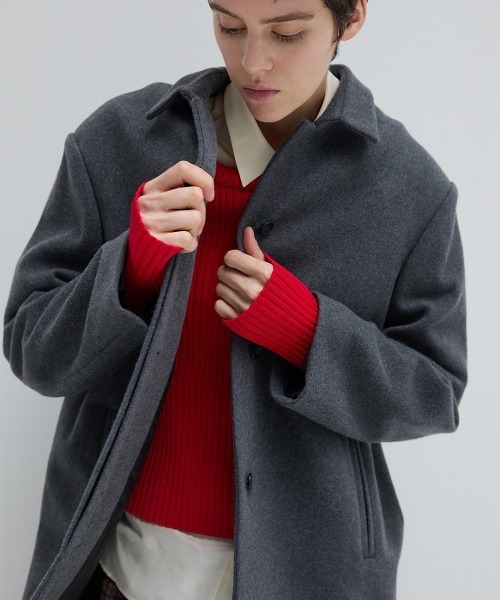 leinwande(ラインヴァンド)の「Over Shirt Jacket / オーバーシャツジャケット(その他アウター・レディース・GRAY/Black・ONE SIZE)」の1枚目の写真