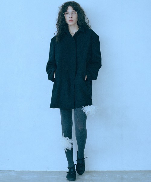 leinwande(ラインヴァンド)の「Over Shirt Jacket / オーバーシャツジャケット(その他アウター・レディース・GRAY/Black・ONE SIZE)」の3枚目の写真