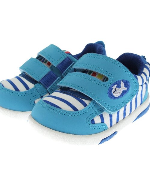 baby ampersand(ベビーアンパサンド)の「IFMEファーストシューズ(イフミー)(スニーカー・キッズ・レッド/ブルー・12/12.5/13)」の4枚目の写真