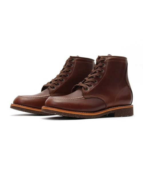style counsel(スタイルカウンセル)の「【PISTOLERO】ピストレロ #6 モックレースアップブーツ #6 Moc Lace Up(ブーツ・メンズ・ブラック/ブラウン/ダークブラウン・4inch/7.5inch/7inch/10inch/3inch/8inch/8.5inch/9inch/9.5inch)」の2枚目の写真