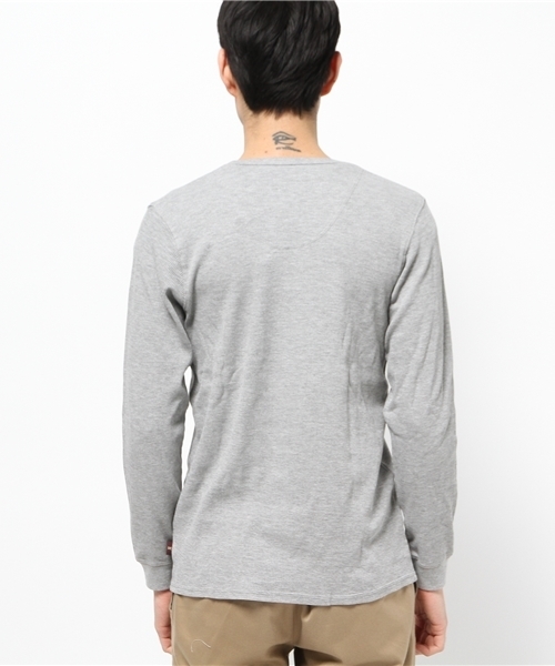 NANO universe（ナノユニバース）の「ワッフルTEE L/S（Tシャツ/カットソー・メンズ・ネイビー/ホワイト/グレー/ブラック・MEDIUM/SMALL/LARGE/X-LARGE）」の6枚目の写真