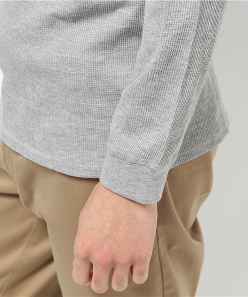 NANO universe（ナノユニバース）の「ワッフルTEE L/S（Tシャツ/カットソー・メンズ・ネイビー/ホワイト/グレー/ブラック・MEDIUM/SMALL/LARGE/X-LARGE）」の8枚目の写真