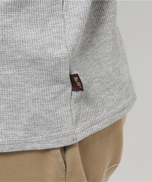 NANO universe（ナノユニバース）の「ワッフルTEE L/S（Tシャツ/カットソー・メンズ・ネイビー/ホワイト/グレー/ブラック・MEDIUM/SMALL/LARGE/X-LARGE）」の9枚目の写真