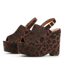 REDYAZEL | 【掲載掲載】ヒョウ柄厚底サンダル(サンダル)