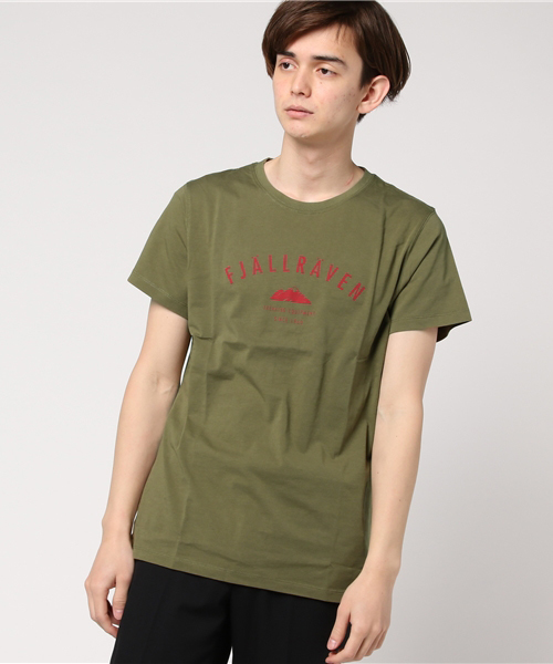 FJALL RAVEN （フェールラーベン）の「Trekking Equipment T-Shirt (FJALLRAVEN/フェールラーベン)（Tシャツ/カットソー・メンズ・グレー/ブルー/スミクロ/マスタード/グリーン/ダークネイビー・L/M/XL）」の4枚目の写真