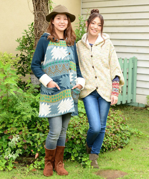 チャイハネ（チャイハネ）の「【チャイハネ】yul カラフルニットボアジャケット（その他アウター・レディース・ベージュ/マスタード/ネイビー・FREE）」の6枚目の写真