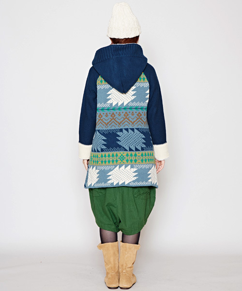 チャイハネ（チャイハネ）の「【チャイハネ】yul カラフルニットボアジャケット（その他アウター・レディース・ベージュ/マスタード/ネイビー・FREE）」の17枚目の写真