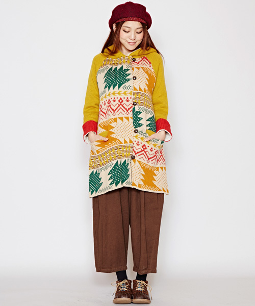 チャイハネ（チャイハネ）の「【チャイハネ】yul カラフルニットボアジャケット（その他アウター・レディース・ベージュ/マスタード/ネイビー・FREE）」の21枚目の写真