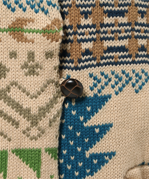 チャイハネ（チャイハネ）の「【チャイハネ】yul カラフルニットボアジャケット（その他アウター・レディース・ベージュ/マスタード/ネイビー・FREE）」の11枚目の写真