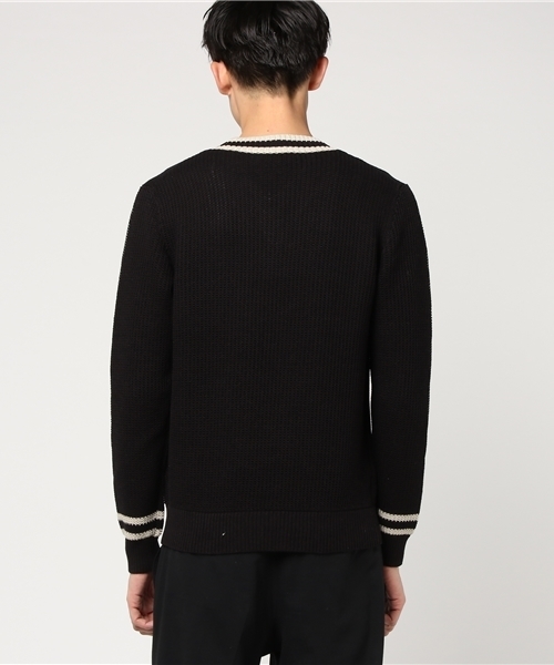 EDIFICE（エディフィス）の「◇コットンチルデン（ニット/セーター・メンズ・ブラック/アイボリー・LARGE/SMALL/MEDIUM）」の4枚目の写真