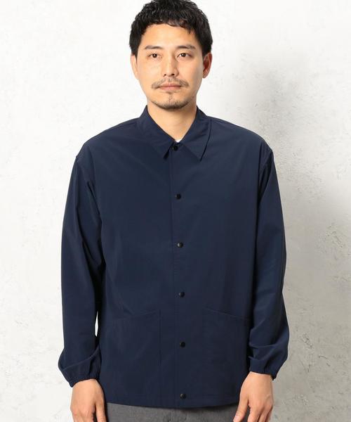 green label relaxing（グリーンレーベルリラクシング）の「SC CORDU/2WAY/RIP コーチジャケット ◆（ブルゾン・メンズ・ネイビー/ブラック・SMALL/X-LARGE/MEDIUM/LARGE）」の4枚目の写真