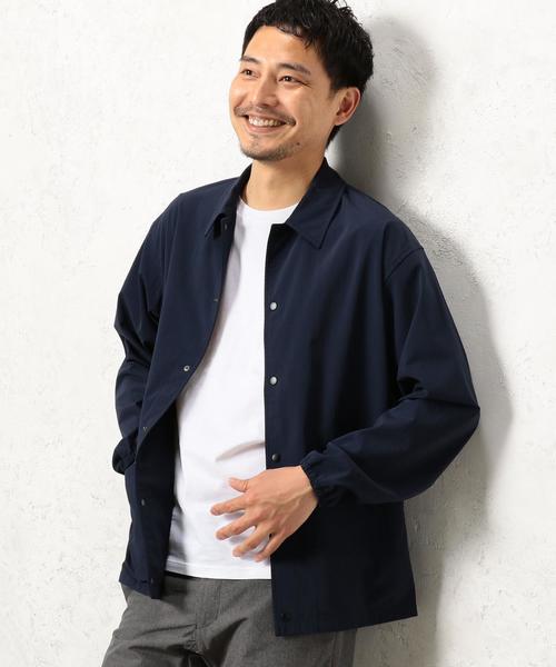 green label relaxing（グリーンレーベルリラクシング）の「SC CORDU/2WAY/RIP コーチジャケット ◆（ブルゾン・メンズ・ネイビー/ブラック・SMALL/X-LARGE/MEDIUM/LARGE）」の19枚目の写真