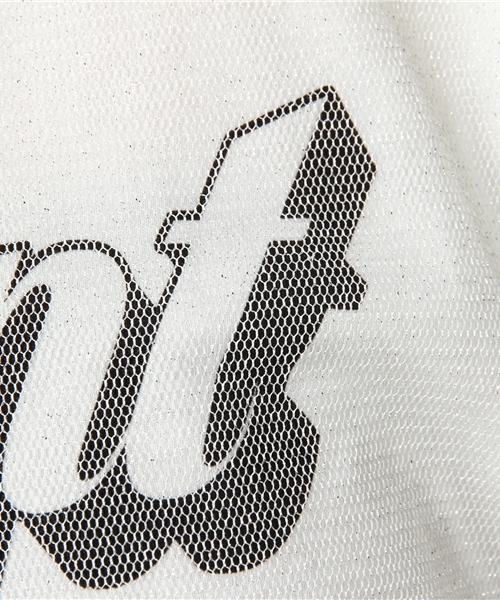 mysty woman(ミスティウーマン)の「天竺ロゴTシャツ&チュールフリル袖Tシャツセット(Tシャツ/カットソー・レディース・ネイビー/オフホワイト/ピンク・FREE)」の13枚目の写真