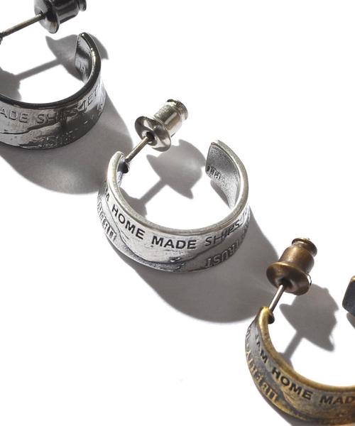 JAM HOME MADE（ジャムホームメイド）の「FirST JAM×SHIPS JET BLUE: 別注 コインピアス ◇（ピアス（片耳用）・メンズ・シルバー/ブラック/ブロンズ/ゴールド・ONE SIZE）」の6枚目の写真