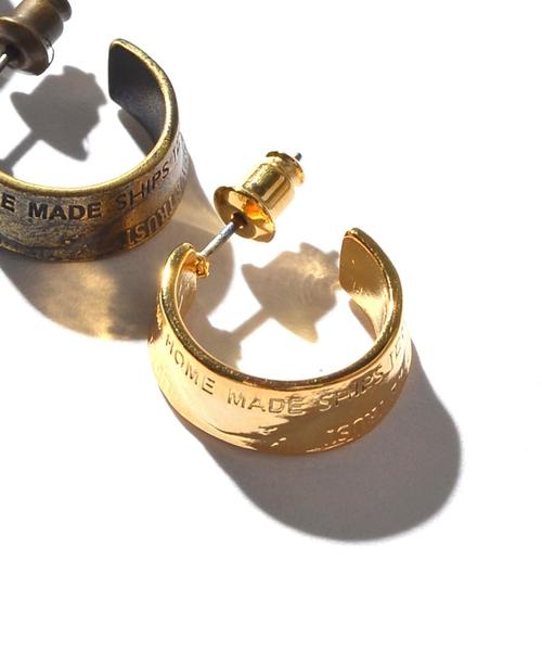 JAM HOME MADE（ジャムホームメイド）の「FirST JAM×SHIPS JET BLUE: 別注 コインピアス ◇（ピアス（片耳用）・メンズ・シルバー/ブラック/ブロンズ/ゴールド・ONE SIZE）」の7枚目の写真