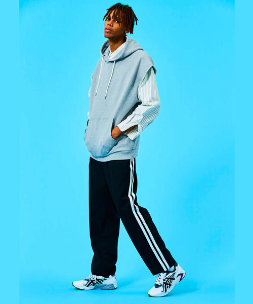 MONKEY TIME(モンキータイム)の「<monkey time> URAKE PO MUSCLE SLEEVE HOODY/パーカ ◆(パーカー・メンズ・グレー/シャーベット・MEDIUM/X-LARGE/LARGE)」の6枚目の写真