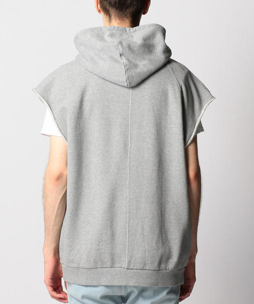 MONKEY TIME(モンキータイム)の「<monkey time> URAKE PO MUSCLE SLEEVE HOODY/パーカ ◆(パーカー・メンズ・グレー/シャーベット・MEDIUM/X-LARGE/LARGE)」の13枚目の写真