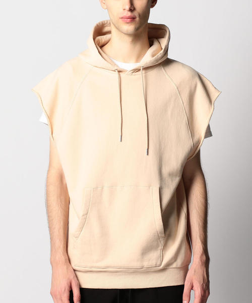 MONKEY TIME(モンキータイム)の「<monkey time> URAKE PO MUSCLE SLEEVE HOODY/パーカ ◆(パーカー・メンズ・グレー/シャーベット・MEDIUM/X-LARGE/LARGE)」の14枚目の写真